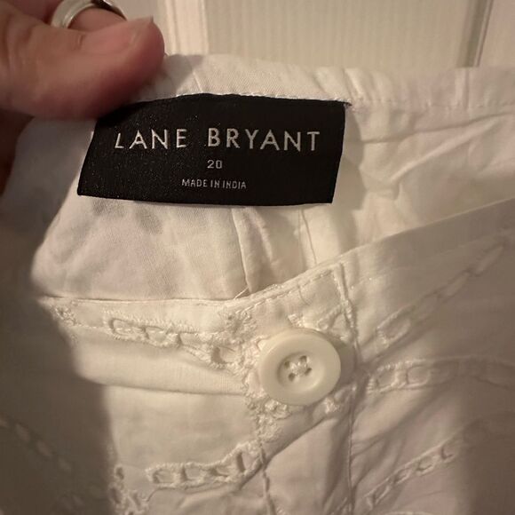 NWT Lane Bryant White Eyelet Top Plus Size 20 - Picture 3 of 7